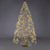 Albero di Natale Faggio con LED luminosi a luce calda decorazione natalizia