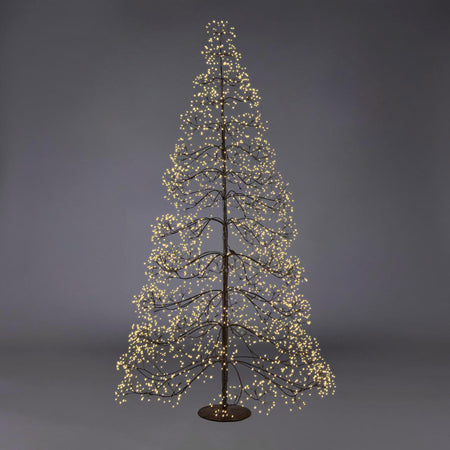 Albero di Natale Faggio con LED luminosi a luce calda decorazione natalizia