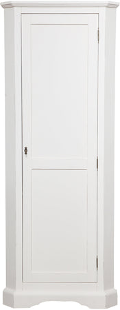 Biscottini Angoliera Country Biscottini legno tiglio bianca anticata Made Italy 50x50x184