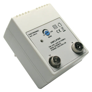 Amplificatore Interno 1 In/1 Out 1 Ingresso Fm/Uhf/Vhf - 1 Uscita Tv - Metronic