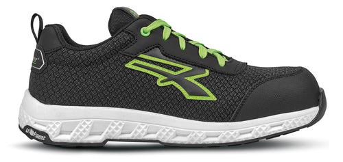 U-Power Scarpe Antinfortunistica Basse S3S Ci Hi Hro Fo Sr Red Ego Mitch Esd Col.Grigio/Verde Mis.41
