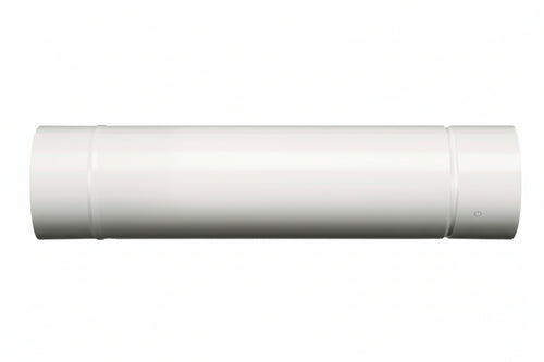 Tubo Porcellanato Per Stufe A Legna Bianco Ala Smalto Classic- - Ø Mm.130X1000H. - 1 Pezzi Ala