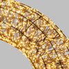 Corona di Natale luminosa luce classic 1140 microled con struttura bianca decorazione natalizia