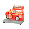 Scena animata Pasticceria per villaggio di Natale con personaggi h 11.5 cm
