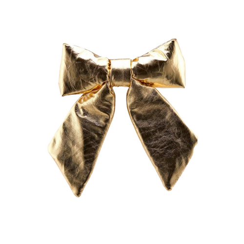 Fiocco decorativo Lame color oro lucido da 22 x 26 cm