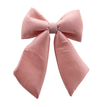 Fiocco decorativo natalizio "Satin" colore rosa, da 28 x 36 cm