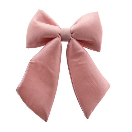 Fiocco decorativo natalizio Satin colore rosa, da 28 x 36 cm