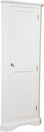 Biscottini Angoliera Country Biscottini legno tiglio bianca anticata Made Italy 50x50x184