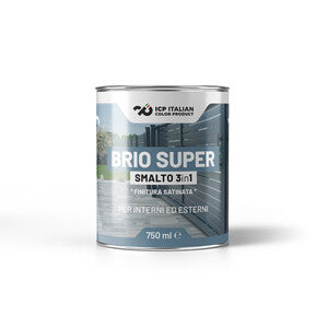 Smalto Briosuper 3 In 1 Grigio Nuvola 0,75 L- 6,0 Pz