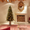 Albero di Natale Pino Luxury New con LED integrati, in PE Effetto Real Touch