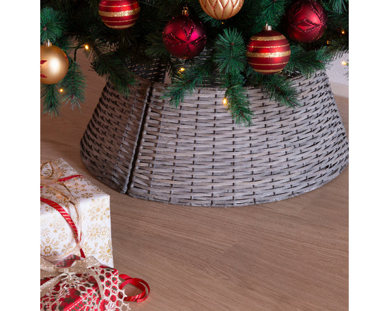 Copri base colore grigio scuro sottoalbero per Albero di Natale decorazione natalizia