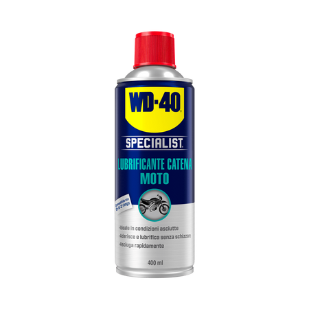 Spray Wd-40 Lubrificante Catena Moto In Condizioni Asciutte Ml. 400