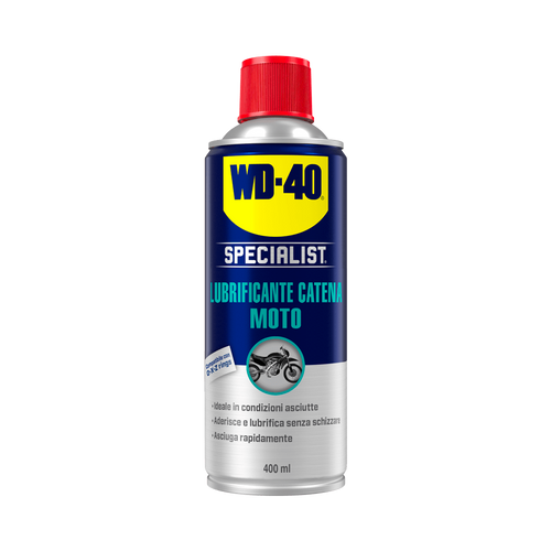 Spray Wd-40 Lubrificante Catena Moto In Condizioni Asciutte Ml. 400