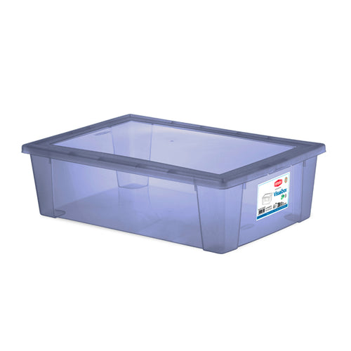 Stefanplast Contenitore Multiuso Lt.30 - Cm. 59X39X17 H Col. Azzurro