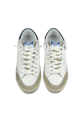 4B12 Sneakers In Pelle Uomo RETRo blu da uomo