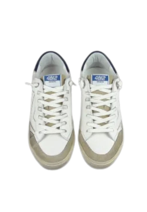 4B12 Sneakers In Pelle Uomo RETRo blu da uomo