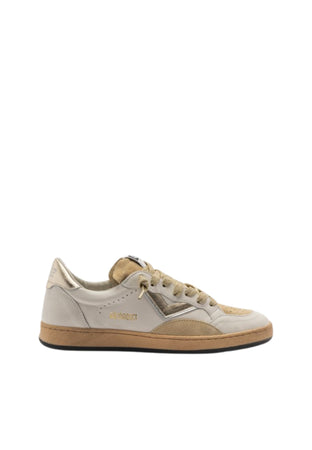 4B12 Sneakers In Pelle Donna Playnew Bianco Champagne da donna