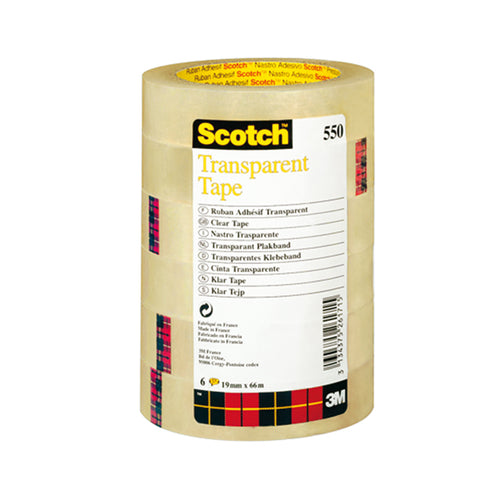 Torre 8 Rt Nastro Adesivo Scotch 550 19Mmx66M In Ppl