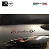 2 ADESIVI in RESINA 3D SCRITTA BEVERLY per SCOOTER PIAGGIO 125-250-300-500 CROMO