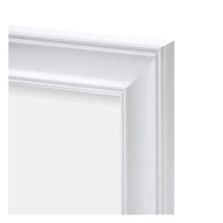 Specchio Con Cornice Abs Bianca Cm 45 X 50 Made In Italy