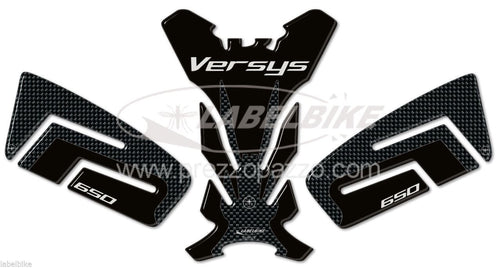 KIT ADESIVI in RESINA GEL 3D PROTEZIONI compatibili per MOTO KAWASAKI VERSYS 650