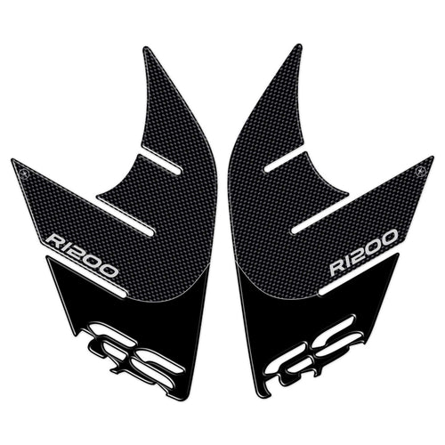2 ADESIVI 3D PROTEZIONI LATERALI CARBONIO compatibili per MOTO BMW GS R1200 2013-16