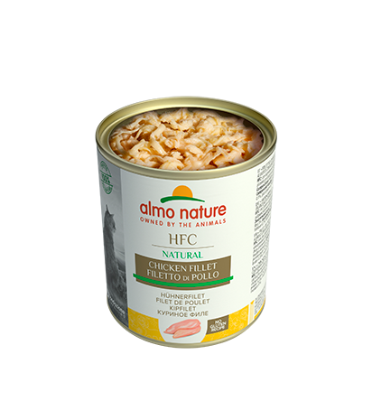 Almo Nature Scatoletta HFC Natural gusto Filetto di Pollo per Gatti Adulti