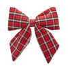 Fiocco natalizio in Lino, con motivo Tartan da 28 x 36 cm