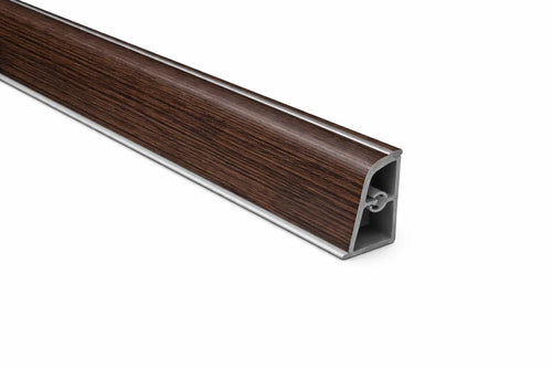 Alzatina per piani da cucina completa di finali in colore Wenge