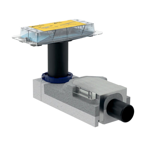 Kit Montaggio Grezzo Per Canalette Per Doccia A Pavimento Cleanline Per Altezza Del Massetto 90-220M - Altezza Chiusura Idraulica 50Mm.Altezza Massetto 90-220M - Gbr