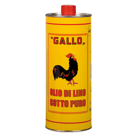 Olio Di Lino Cotto Puro Lt 1 Gallo- 20 Pezzi - Sprintchimica