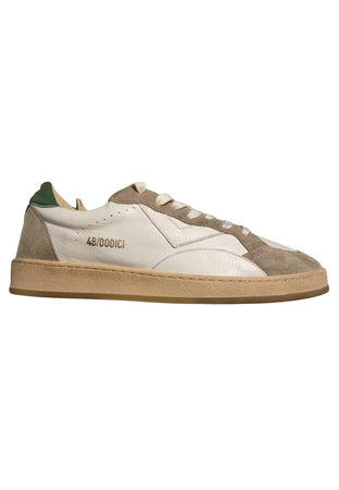 4B12 Sneakers In Pelle Uomo PLAYNEW Brown Green da uomo