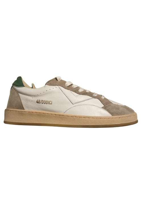4B12 Sneakers In Pelle Uomo PLAYNEW Brown Green da uomo