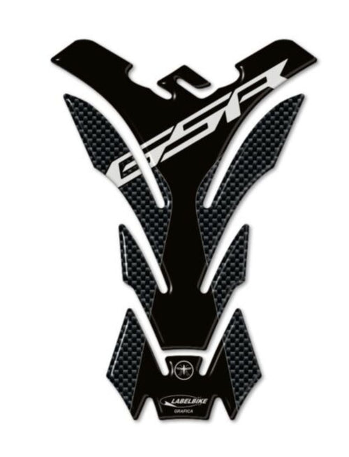 ADESIVO STICKER GEL 3D CARBONIO PARASERBATOIO COMPATIBILE per MOTO SUZUKI GSR