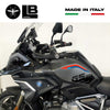 2 ADESIVI 3D PROTEZIONI LATERALI RALLY compatibili per MOTO BMW GS R1200 2017-19