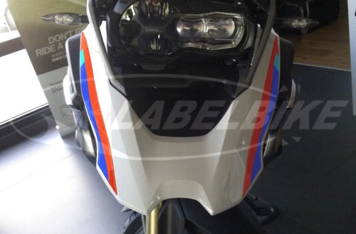 2 ADESIVI GEL 3D BAFFI FRONTALE compatibili per MOTO BMW GS R1200 dal 2017