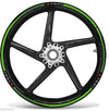 KIT STRISCE ADESIVE VERDI compatibili per CERCHI 17 MOTO KAWASAKI Z750 Adesivi
