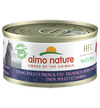Almo Nature Scatoletta HFC Natural gusto Tonno Pollo e Prosciutto per Gatti Adulti