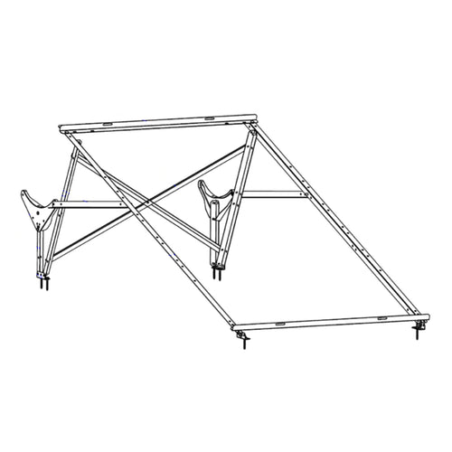 Struttura Di Montaggio Universale Tetti Piani E A Falda Per Sistema Solare Termico Con Inclinazione - Sruttura Montaggio Inclinazione 20Â° - Mam