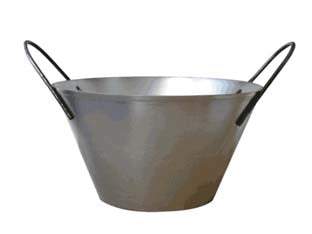 Secchio Muratore Due Manici In Ferro- - Ø Cm.34 - 5 Pezzi