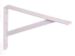 Mensola Pesante Verniciata Bianca Con Saetta- - Mm.500X30X310H. Spessore Mm.5 - 10 Pezzi