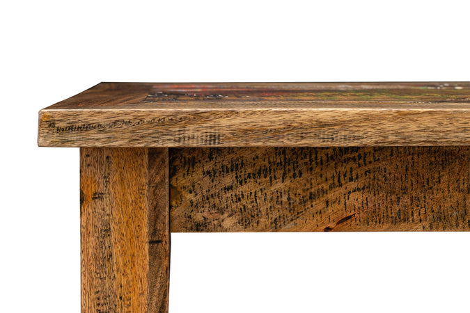 Biscottini Biscottini Tavolo Scrivania 140x90x78 Legno Massello Recupero Country Shabby