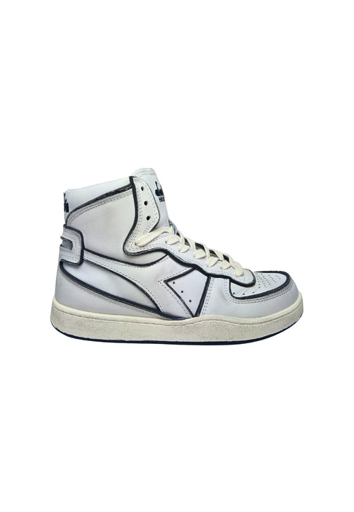 DIADORA HERITAGE Scarpe Adulto unisex Diadora Heritage Sneakers white e black, chiusura con lacci, suola in gomma, interno in pelle da uomo