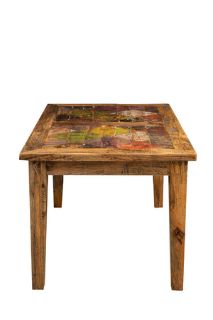 Biscottini Biscottini Tavolo Scrivania 140x90x78 Legno Massello Recupero Country Shabby