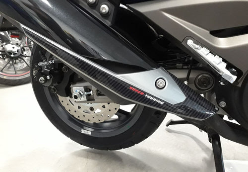Adesivo 3d Protezione Marmitta Compatibile Per Scooter Kymco Ak 550 2017-2022