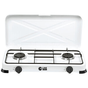 C Fornello A Gas Gpl 2 Fuochi 2.2/2.2 Kw- 1,0 Pz