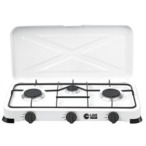 C Fornello A Gas Gpl 3 Fuochi 1/2.2/2.2 Kw- 1,0 Pz