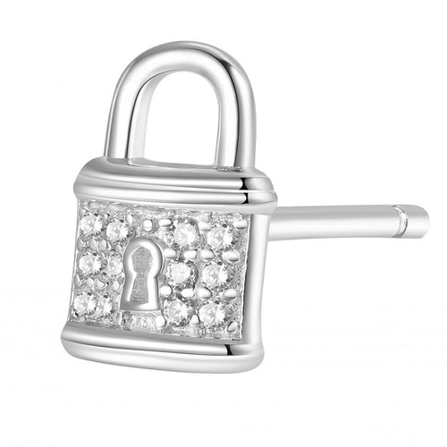 ROSATO - MONO ORECCHINO STORIE LUCCHETTO