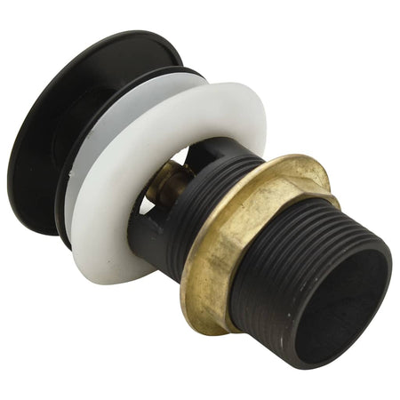 Scarico a Pressione Funzione Troppopieno Grigio 6,4x6,4x9,1cm in Zinco e Ottone