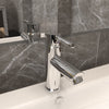 Rubinetto per Lavabo da Bagno Finitura Cromo 30x176 mm Zinco e Ottone